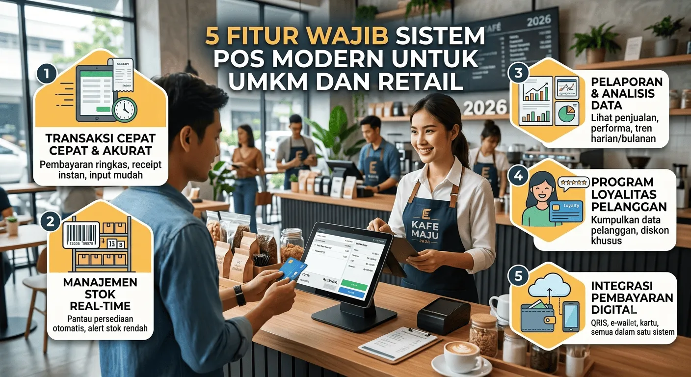5 Fitur Wajib Sistem POS Modern untuk UMKM dan Retail